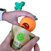 makspatch reward vegan dog-traning treats poured into carrot dog toy