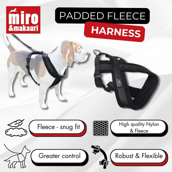 Miro & Makauri Premium Fleece Padded Dog Harness